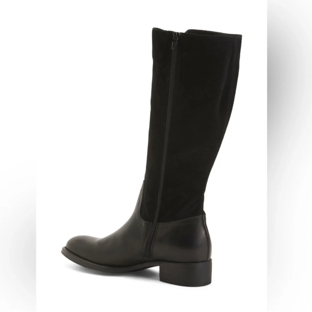 HELENE ROUGE Made In Spain Suede Tall Shaft Boots - Picture 2 of 16